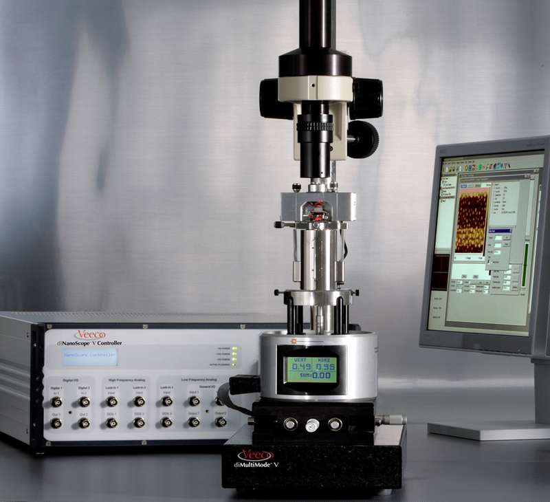Digital Instruments Multimode V Atomic Force Microscope coupled with Hysitron TS 75 TriboScope